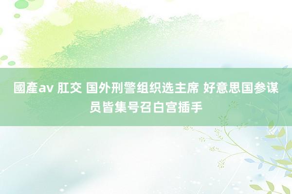 國產av 肛交 国外刑警组织选主席 好意思国参谋员皆集号召白宫插手