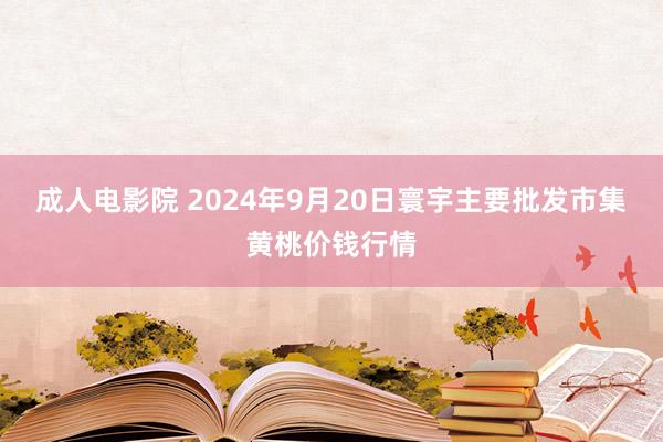 成人电影院 2024年9月20日寰宇主要批发市集黄桃价钱行情