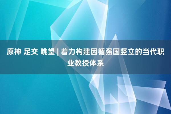 原神 足交 眺望 | 着力构建因循强国竖立的当代职业教授体系