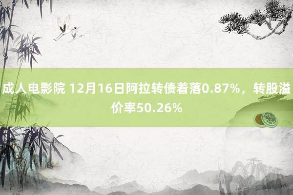 成人电影院 12月16日阿拉转债着落0.87%，转股溢价率50.26%