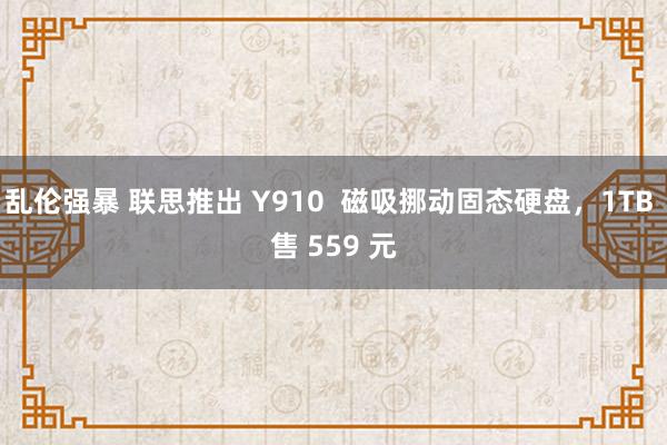 乱伦强暴 联思推出 Y910  磁吸挪动固态硬盘，1TB 售 559 元