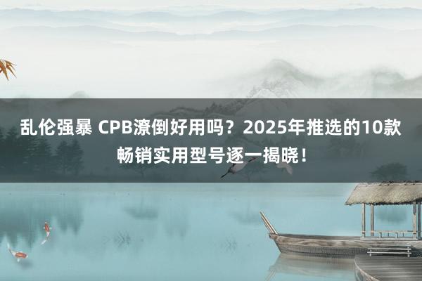 乱伦强暴 CPB潦倒好用吗？2025年推选的10款畅销实用型号逐一揭晓！