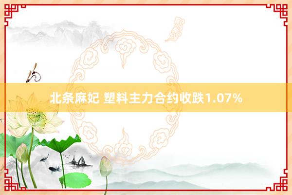 北条麻妃 塑料主力合约收跌1.07%