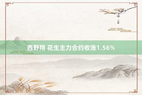 西野翔 花生主力合约收涨1.56%